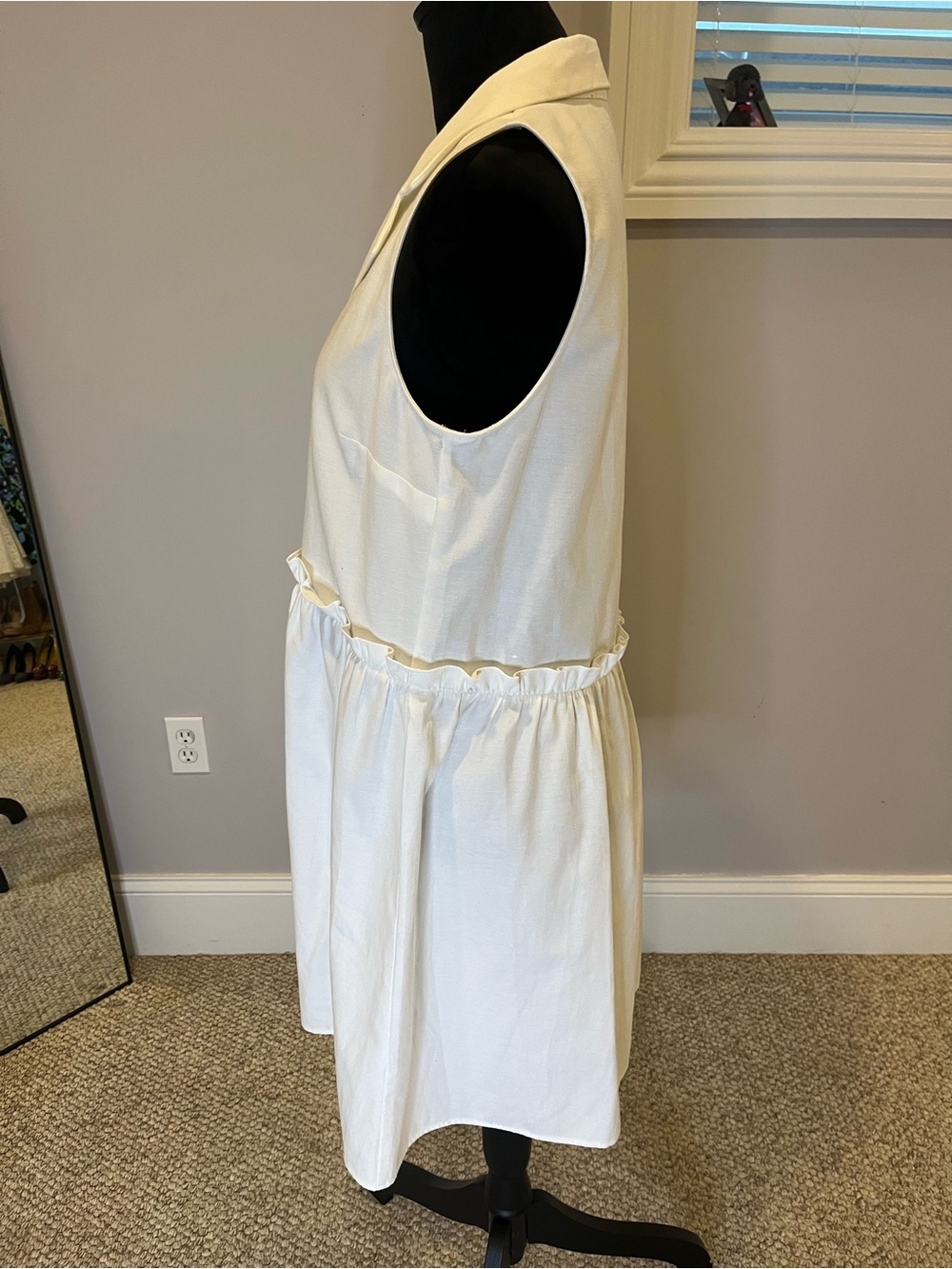 EUC Tuckernuck Oxford Sleeveless Shirt Dress- medium - Picture 2 of 6